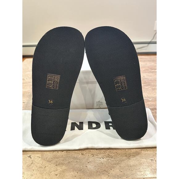 NEW Sandro Rhinestone Hook and Loop Sandals Black size 36 / 5.5 - Picture 7 of 12